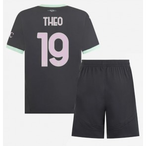 AC Milan Theo Hernandez #19 Rezervni Dres za Dječji 2024-25 Kratak Rukavima (+ kratke hlače)